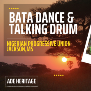 Nigeria celebrates its independence day on 1 October every year. Bata Dance & Talking Drum